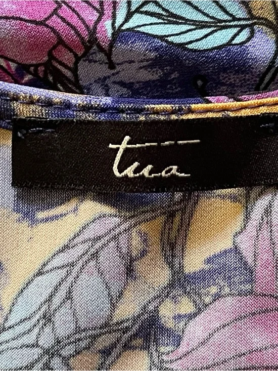 Floral Wrap Maxi Dress in Purple Navy and Mustard - Picture 6 of 7